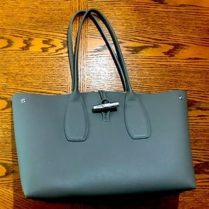Longchamp Roseau Leather Shoulder Tote